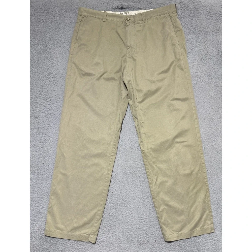 Tommy Bahama Chino Pants Mens 38x33 Beige Cotton Tencel Stretch